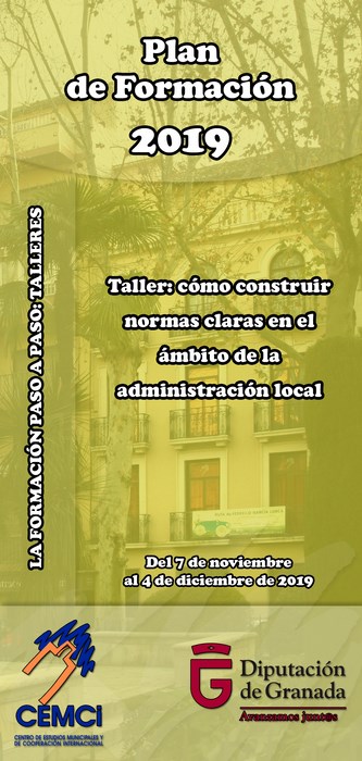 Taller: Cómo construir normas claras en el ámbito de la administración local.