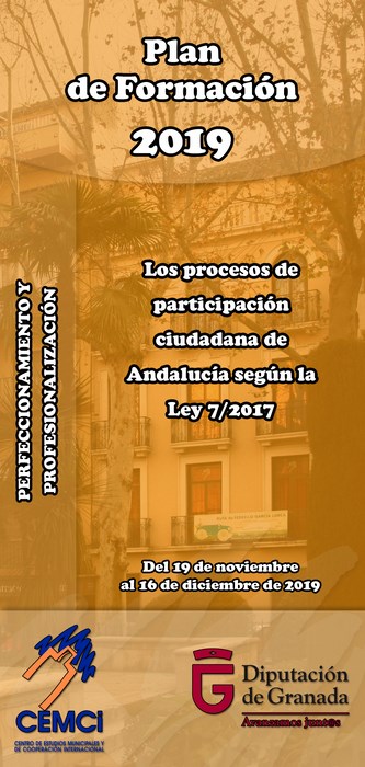 Curso: Los procesos de participación ciudadana de Andalucía según la Ley 7/2017.