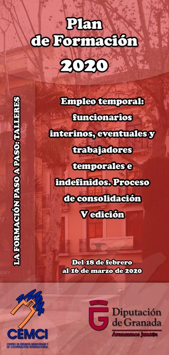 Taller: Empleo temporal: funcionarios interinos, eventuales y trabajadores temporales e indefinidos. Proceso de consolidación (V edición).