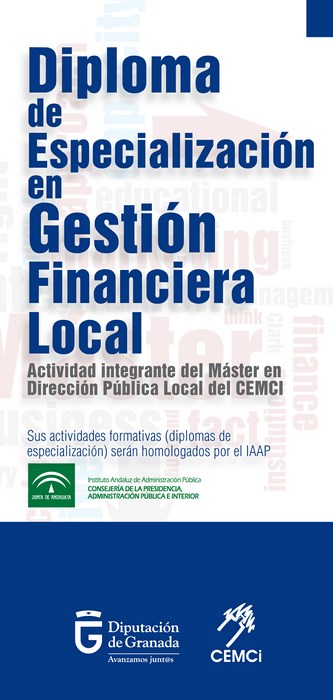 Diploma de especialización en gestión financiera local (III edición).