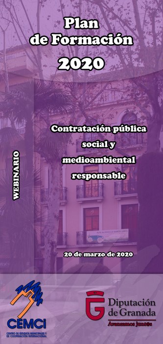 Webinario local: Contratación pública social y medioambiental responsable.