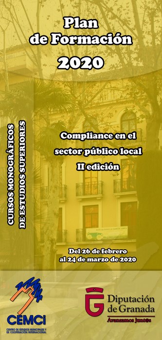 Cursos monográficos de estudios superiores: Compliance en el sector público local (II edición).