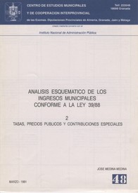 Análisis esquemático de los ingresos municipales conforme a la Ley 39/88. Tasas, precios públicos y contribuciones especiales
