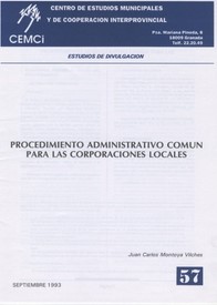 Procedimiento administrativo común para las Corporaciones Locales