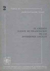 El crédito fuente de financiación de las inversiones locales