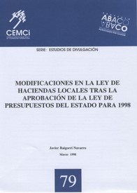 Modificaciones en la Ley de Haciendas Locales tras la aprobación de la Ley de Presupuestos del Estado para 1998