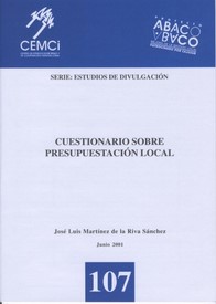 Cuestionario sobre presupuestación local