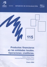 Productos financieros de las Entidades Locales. Operaciones crediticias