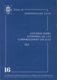Estudios sobre economía de las Corporaciones Locales III