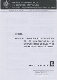Bases de tramitación y documentación de los presupuestos de las Corporaciones Locales