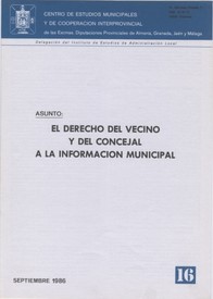 El derecho del vecino y del concejal a la información municipal