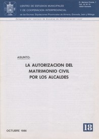 La autorización del matrimonio civil por los Alcaldes