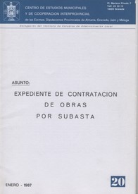 Expediente de contratación de obras por subasta