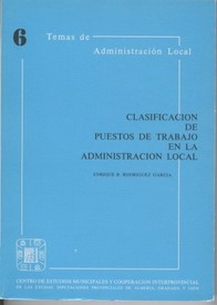 Clasificación de puestos de trabajo en la Administración Local